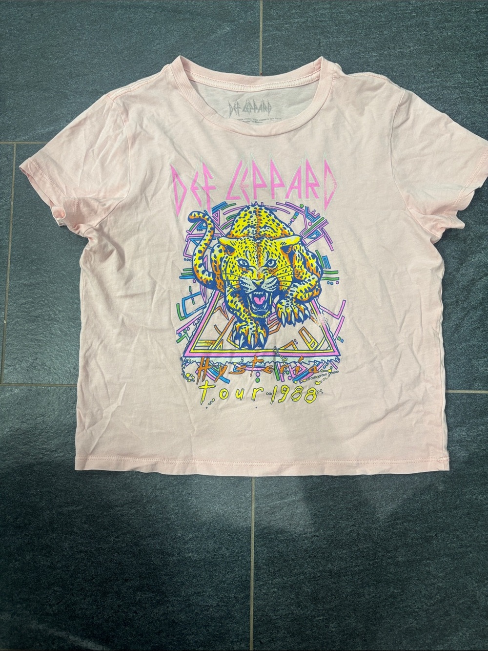 Light Pink Def Leppard Baby Tee